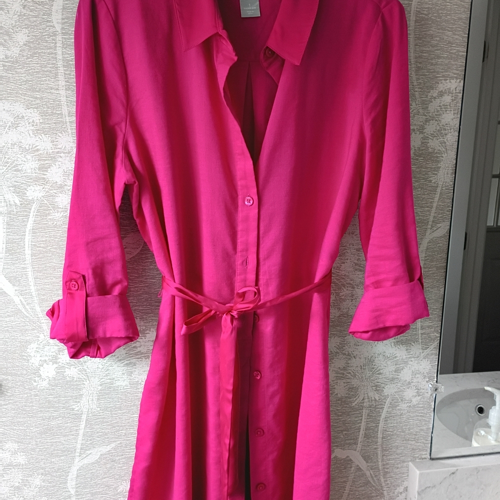 Chico's Vibrant Pink Duster